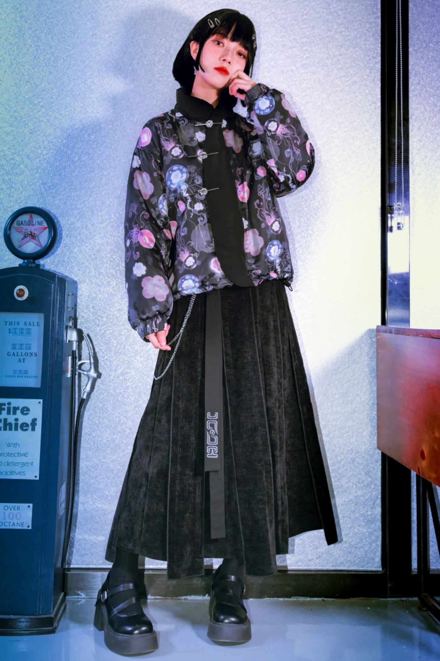 Sweet Cool Print Down Jacket