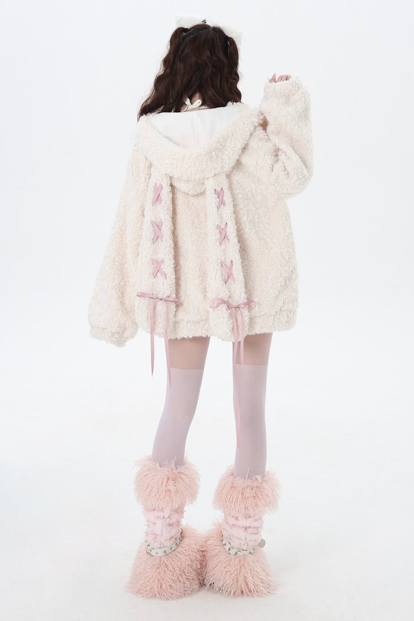 Rabbit Year Food Lamb Wool Coat