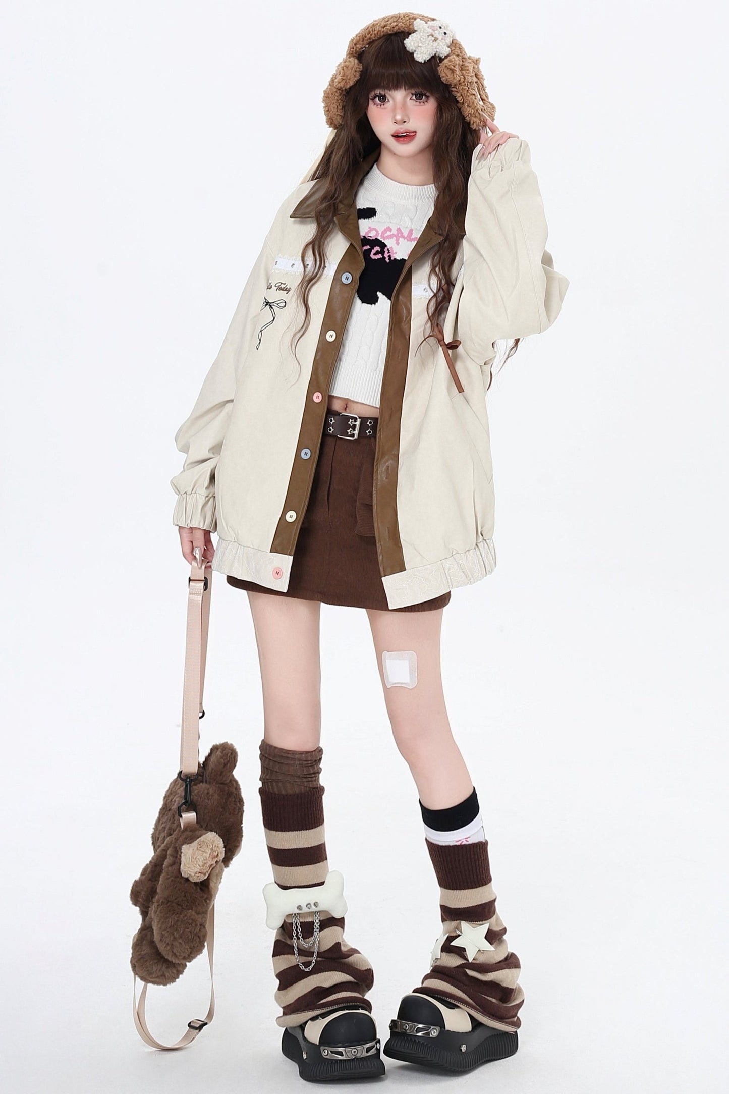 オータムレトロラペルレザージャケット