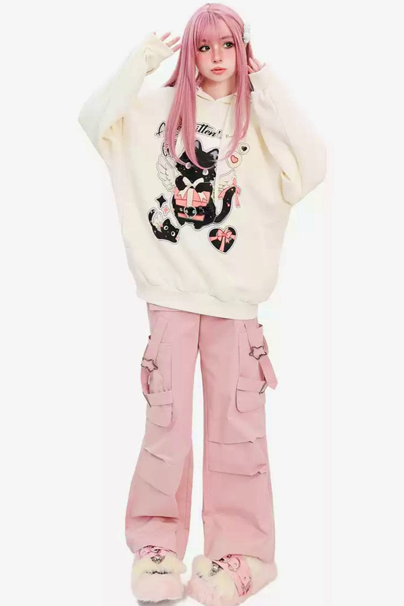 【予約商品】エンジェルキャットスウィートY2Kフーディースウェット