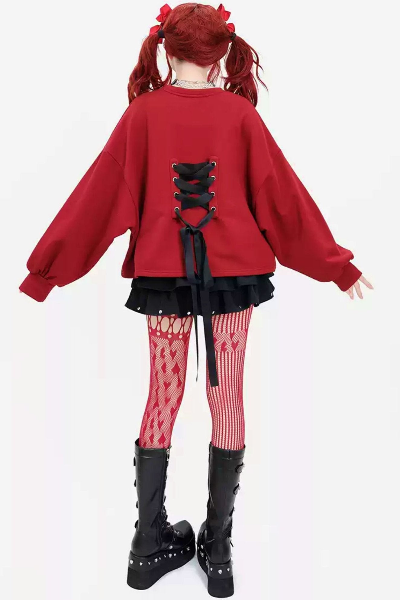 【予約商品】リトルデビルラバーボウタイY2Kスウェット