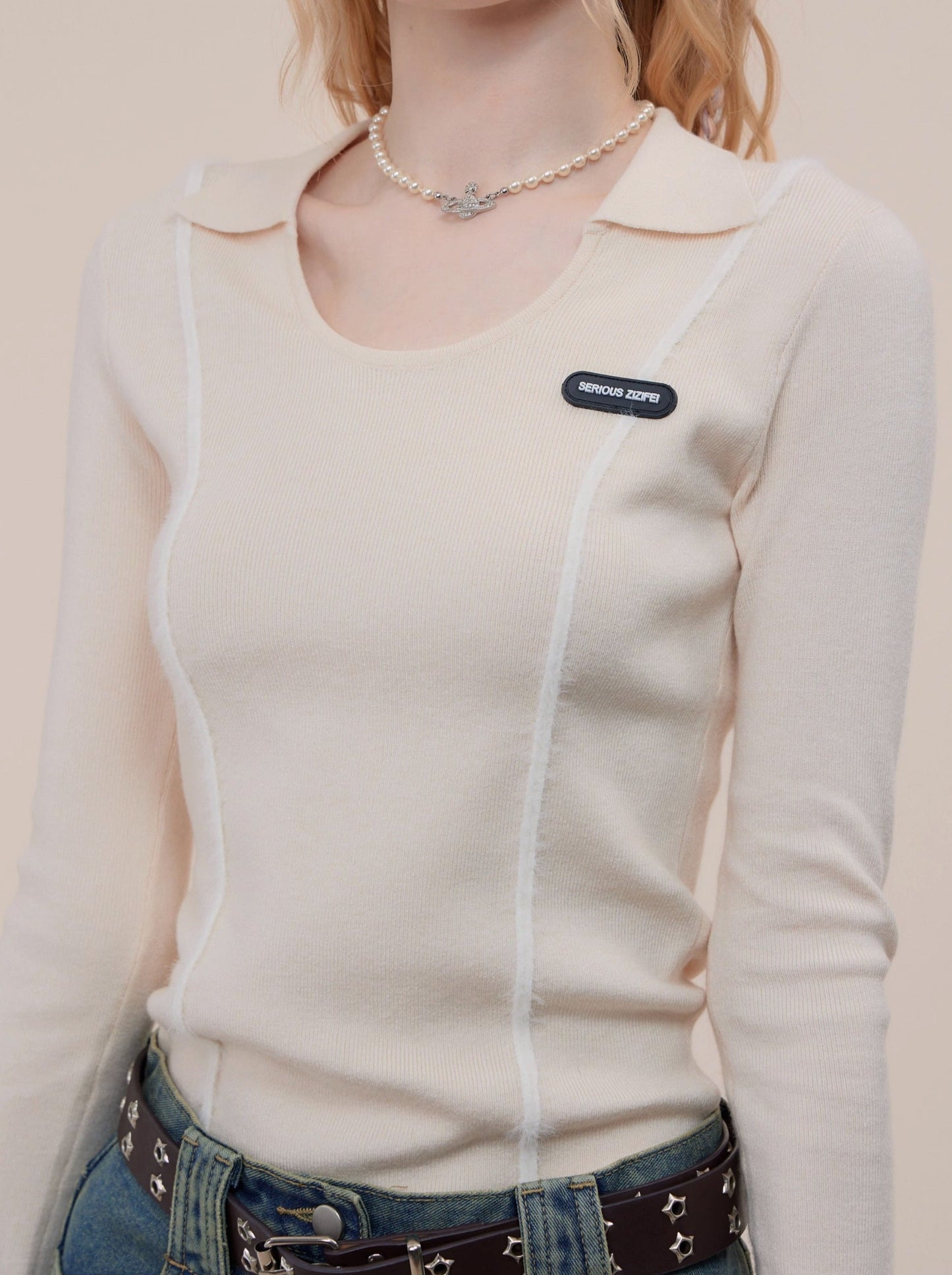 スリムモードラインポロトップス