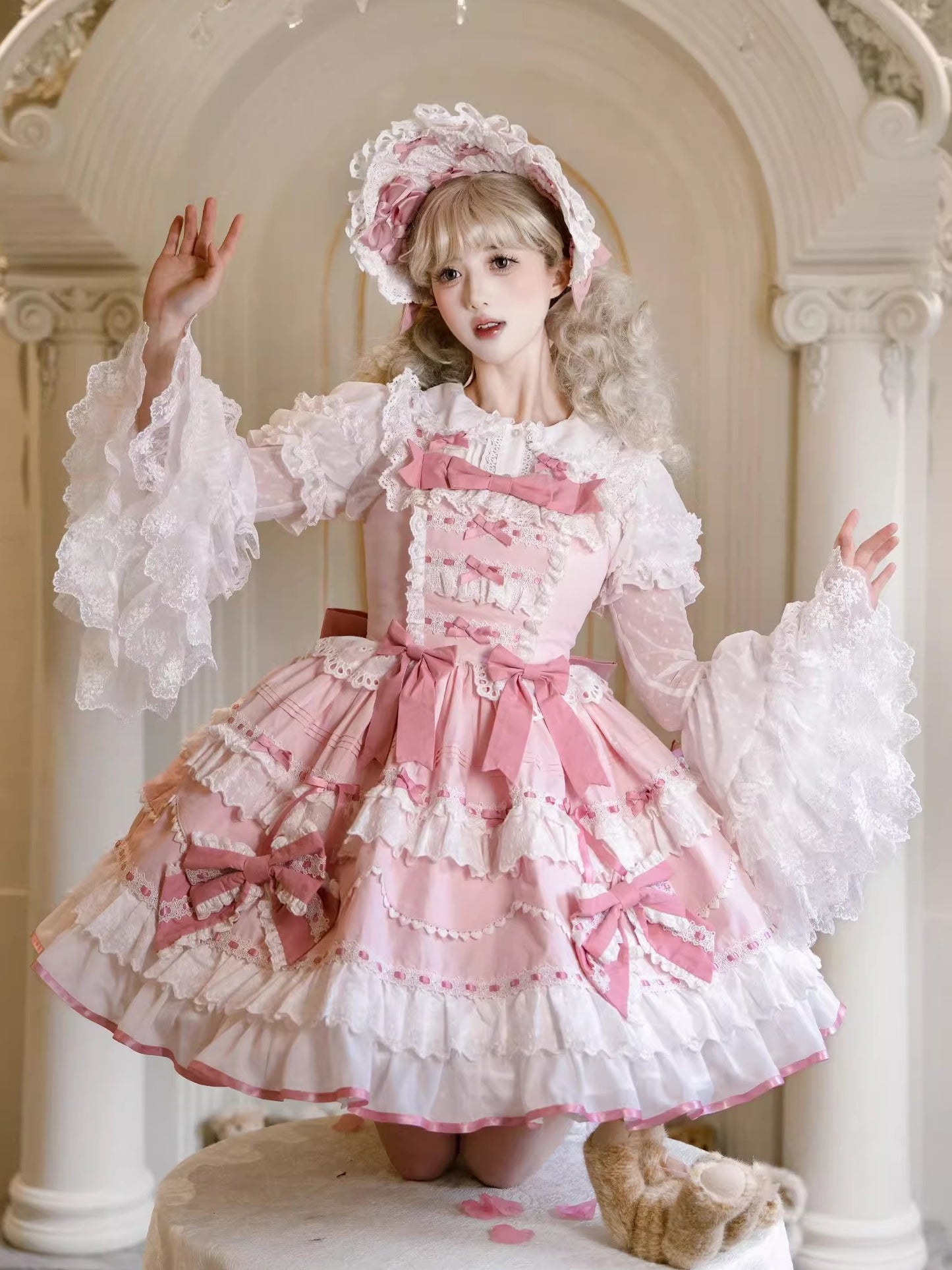 【予約商品】リリーズティーパーティーアンティークロリータドレスコンプリート