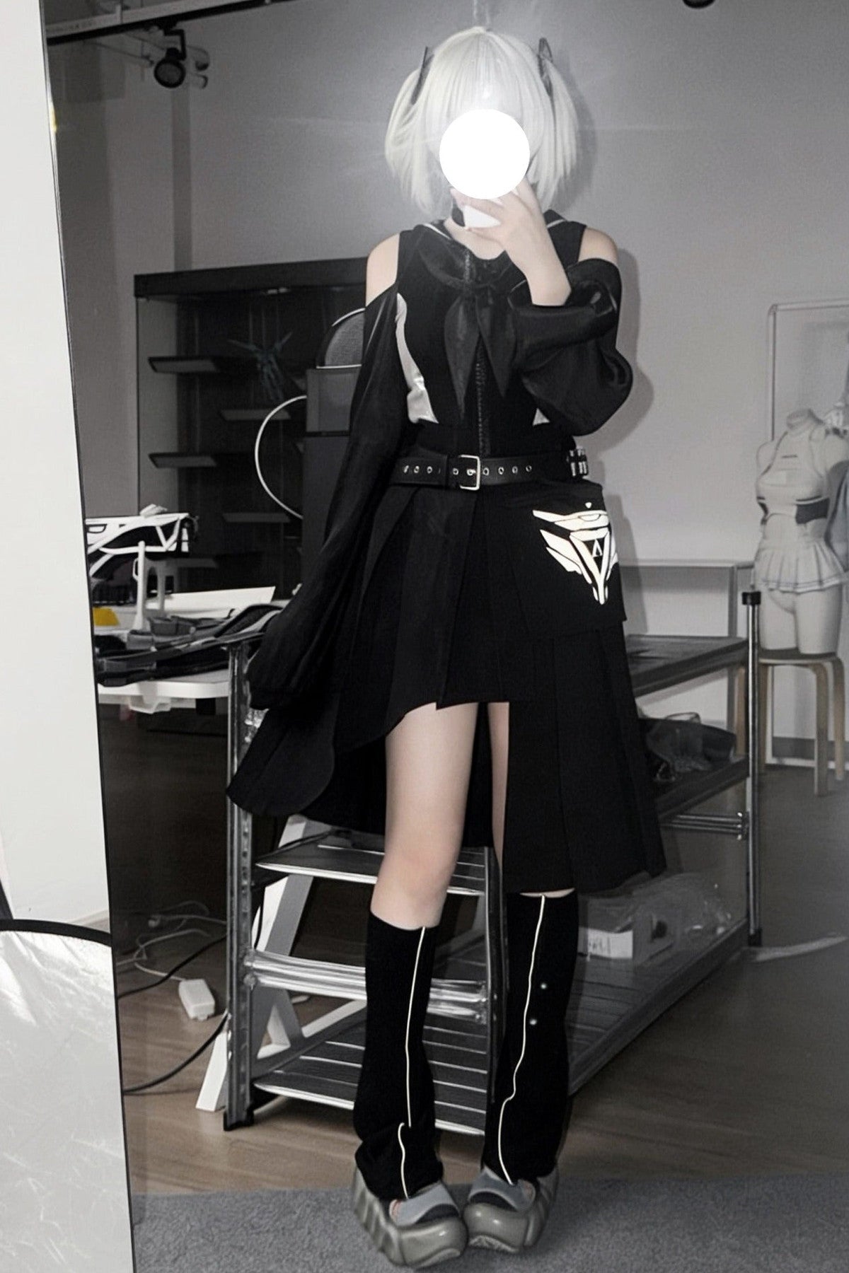 Combat Style Sailor Collar Sweatshirt