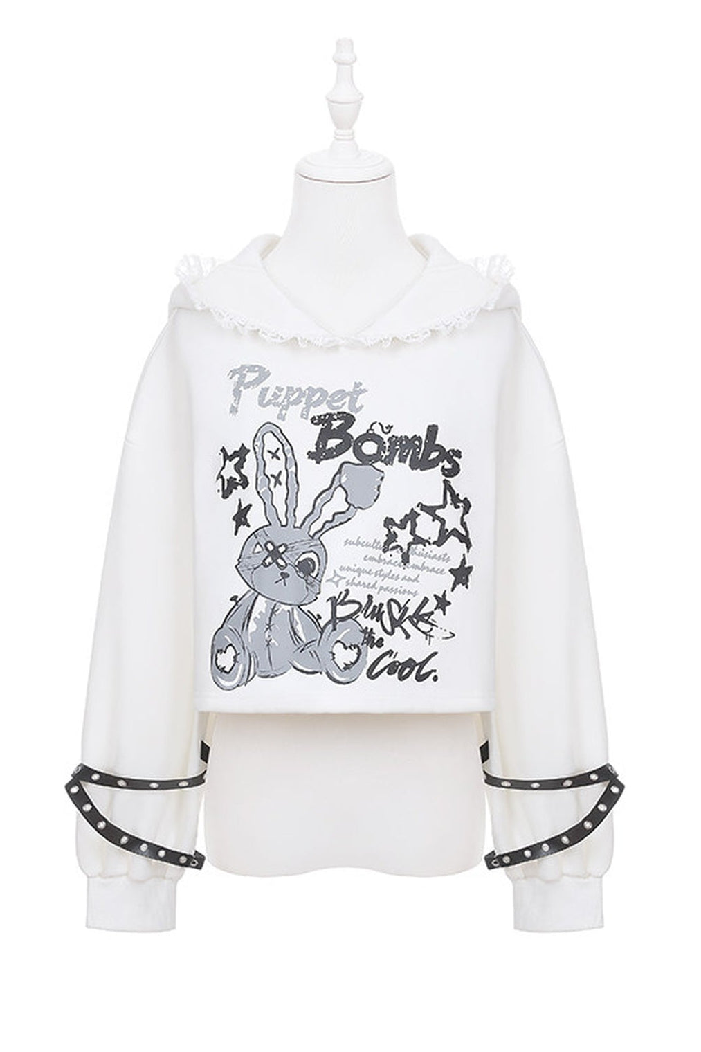 Long Eared Rabbit Sweatshirt And Cake Skirt Set-Up