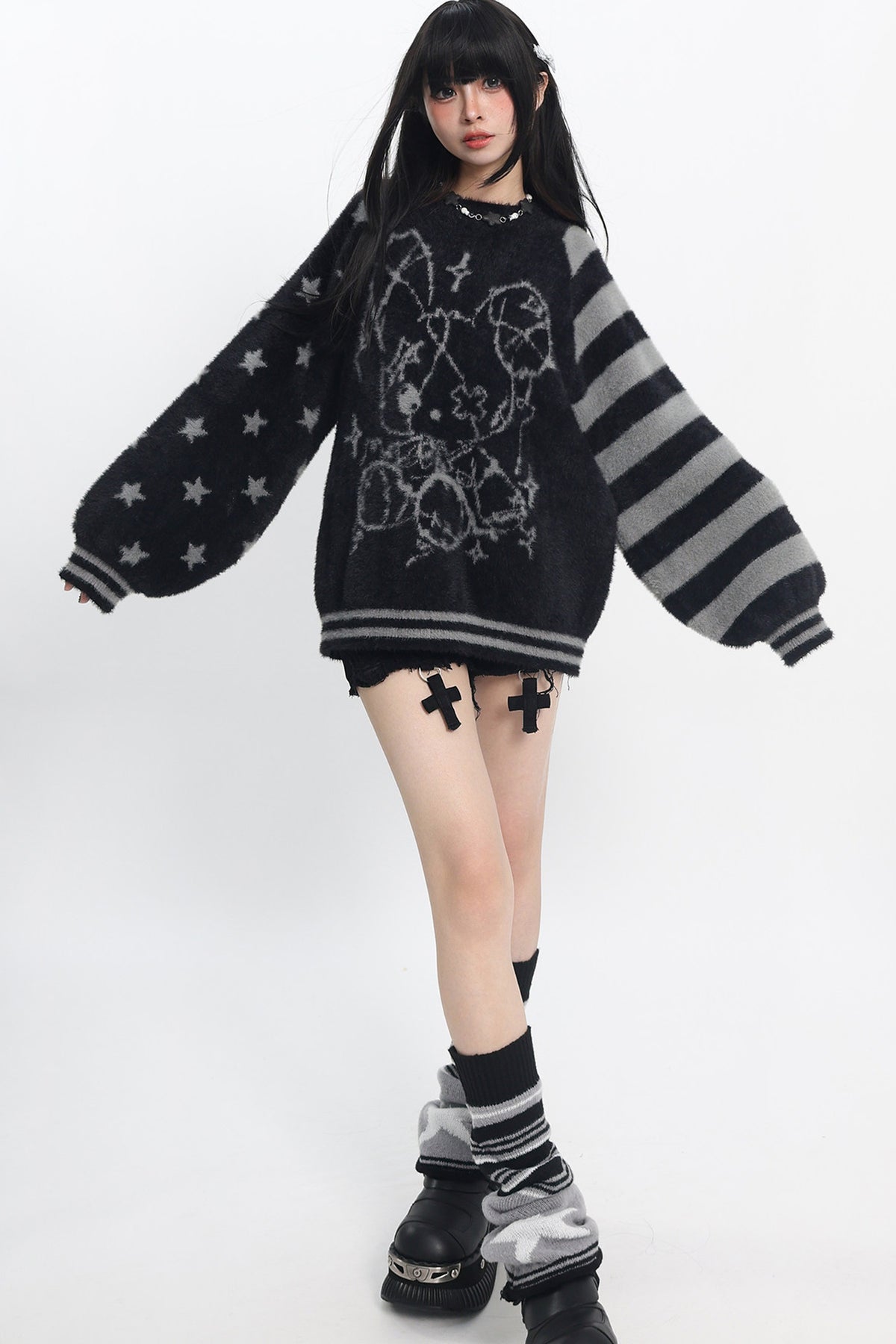 Striped Star Sweater