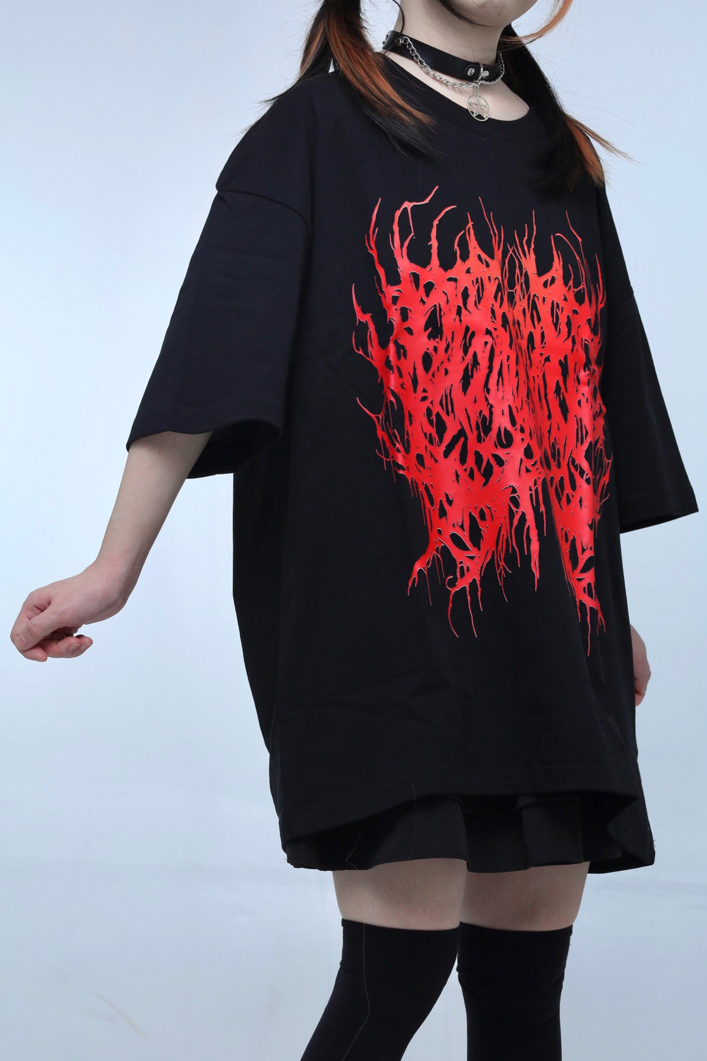 地雷ゴシックロゴTシャツ