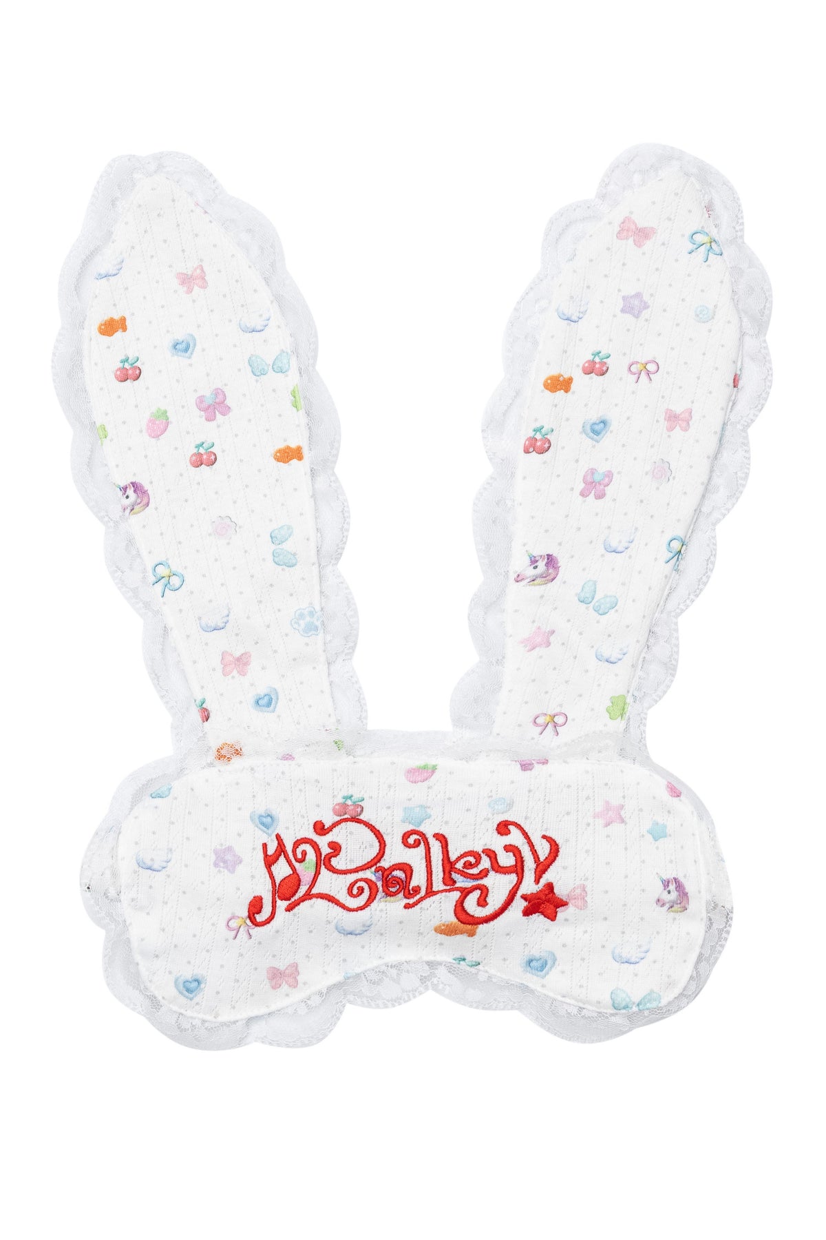 Colorful Bunny Print Long-Sleeved Pajama Top Set