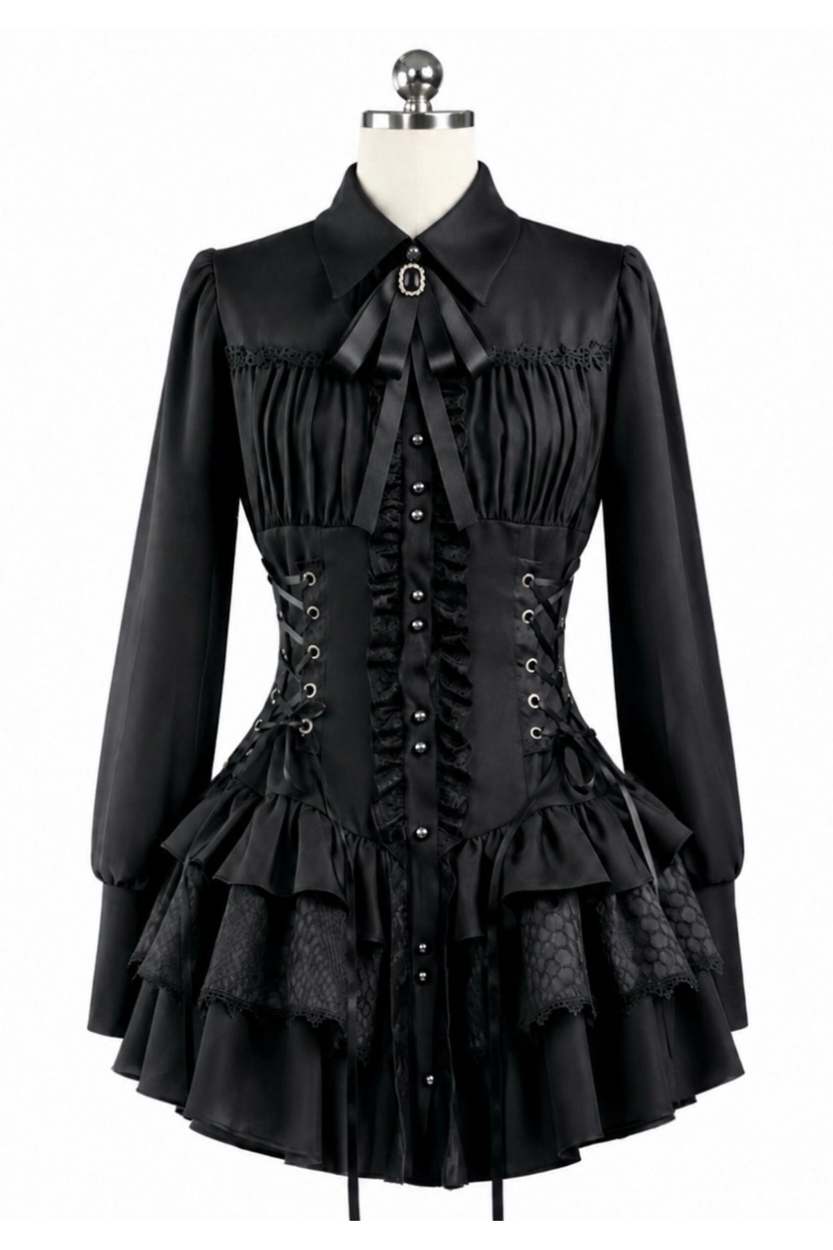 Gothic Patchwork Corset Dress