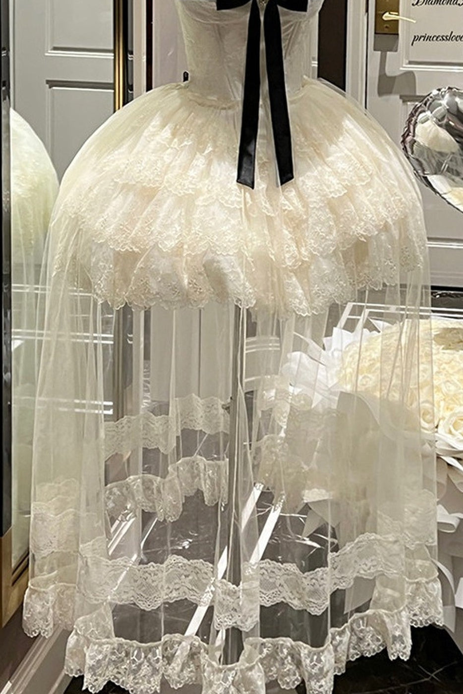 ロマンティック令嬢レースプリンセスドレス