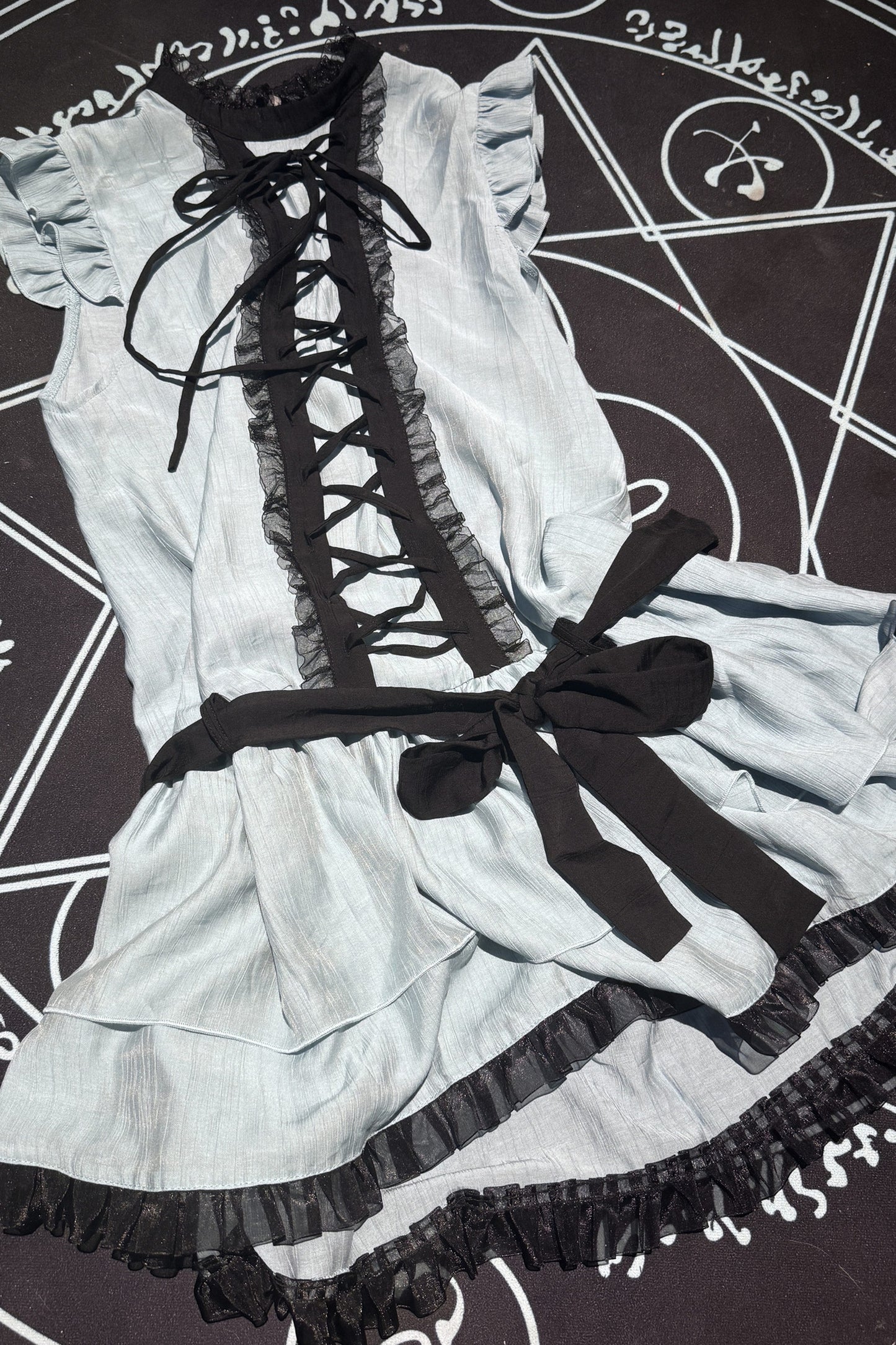 Low-Waist Tie-Up Tank Dress