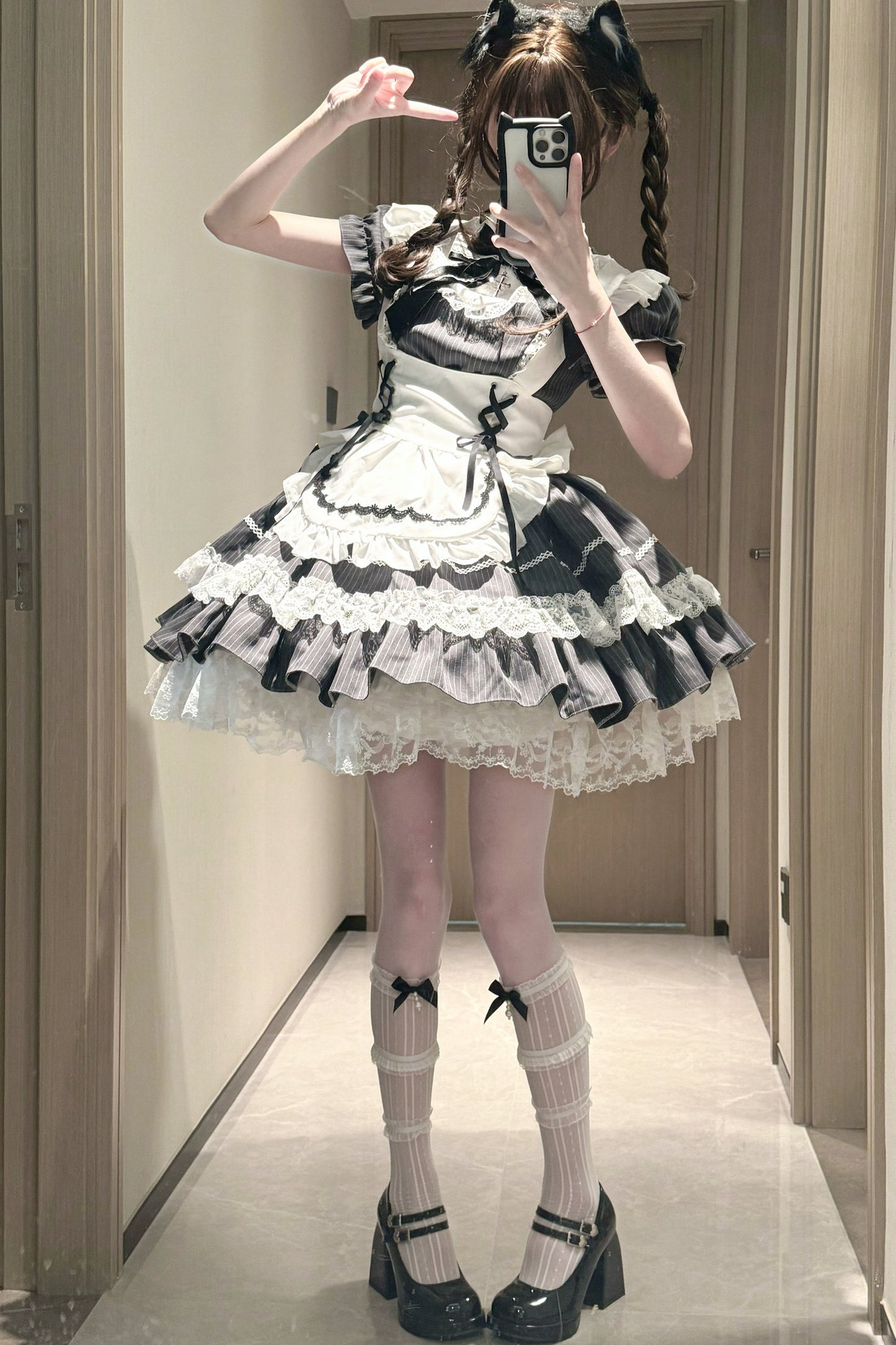 サブカル地雷メイドロリータドレス