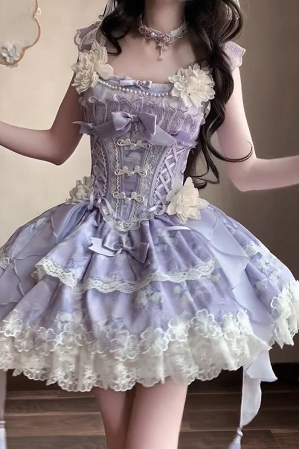 ローズレースロイヤルプリンセスチャイナドレス