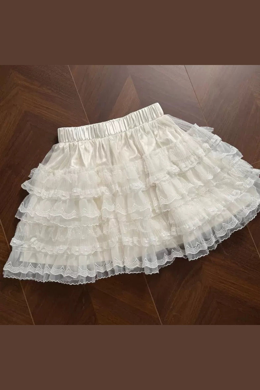 Babyblau-Spitzen-Trägertop + Rock