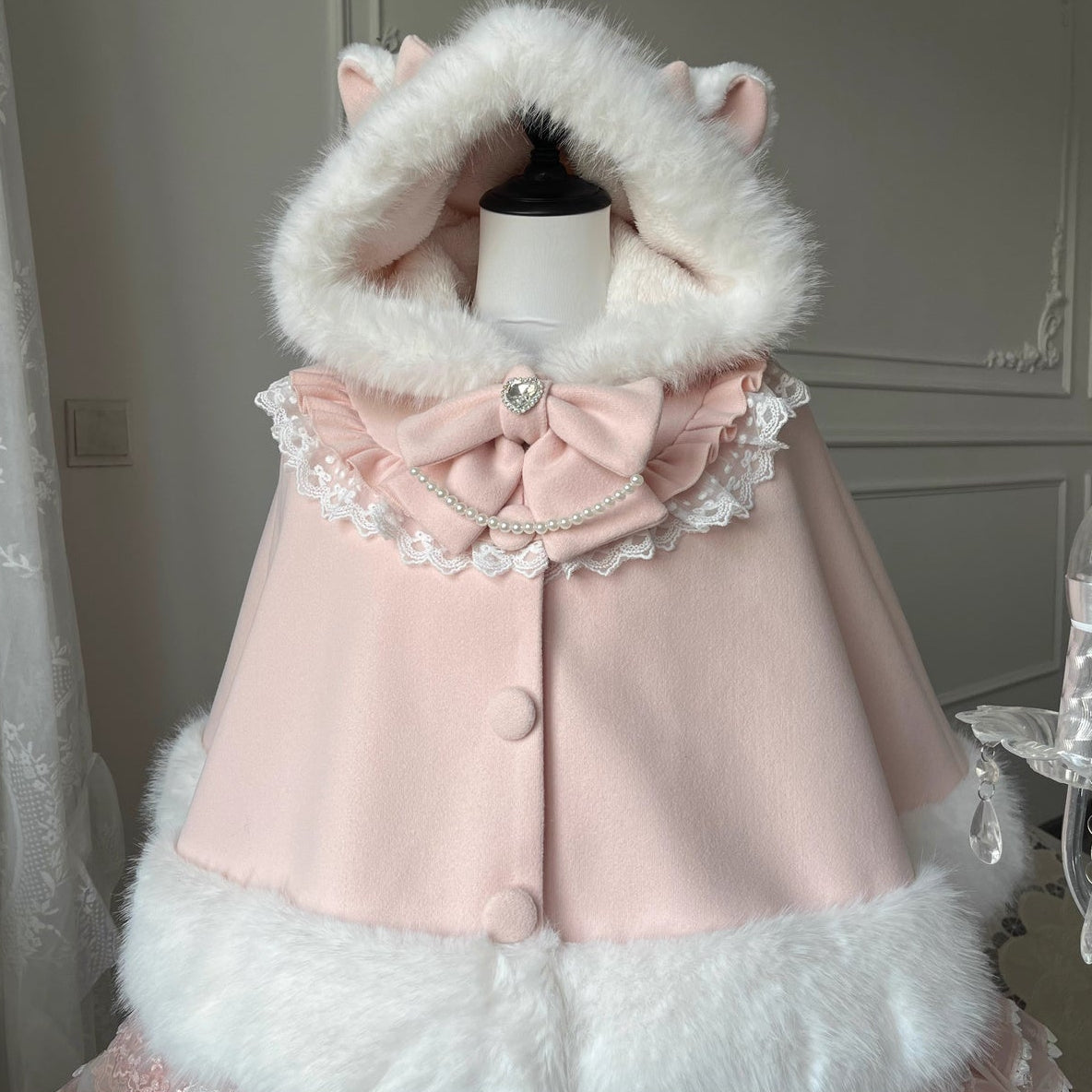 Cat Ear Bow Lolita Cape