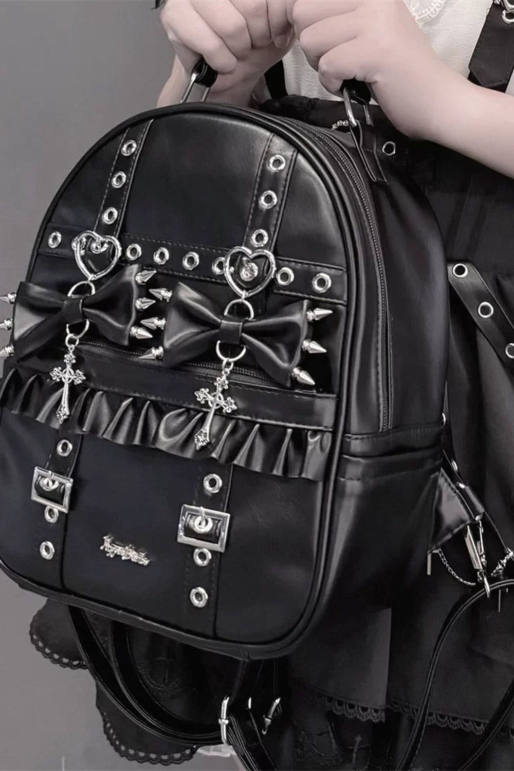 Studded Tote Backpack