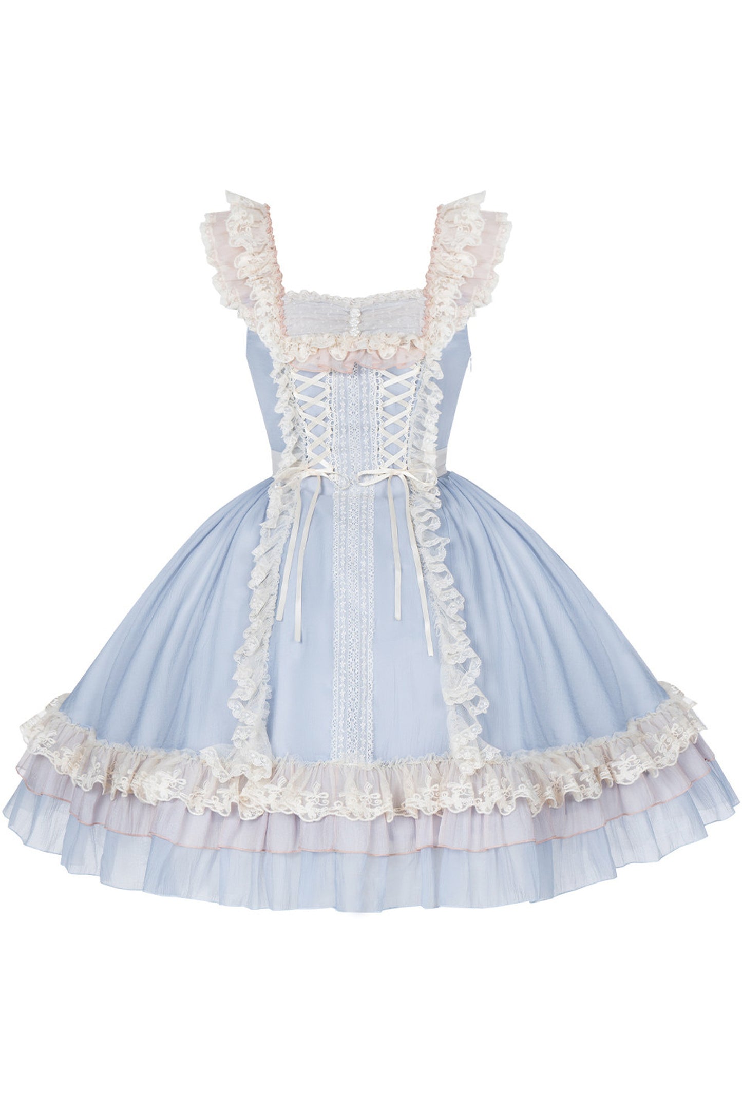 Blaues Feenprinzessinnen-Lolita-Kleid