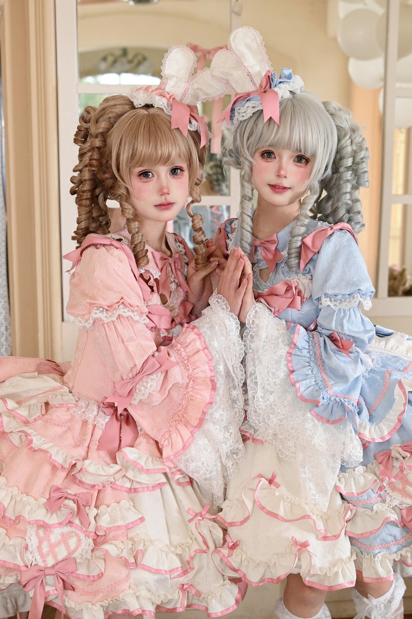 パステルうさぎ姫ロリータワンピース