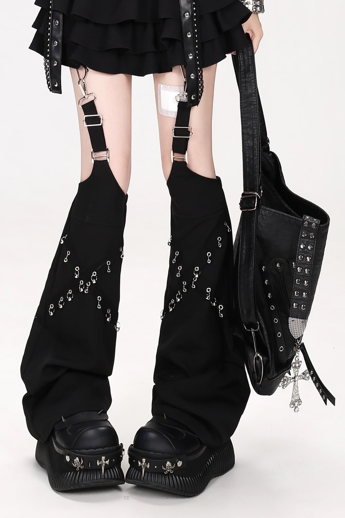 Midnight Rebel Bow Mini Skirt