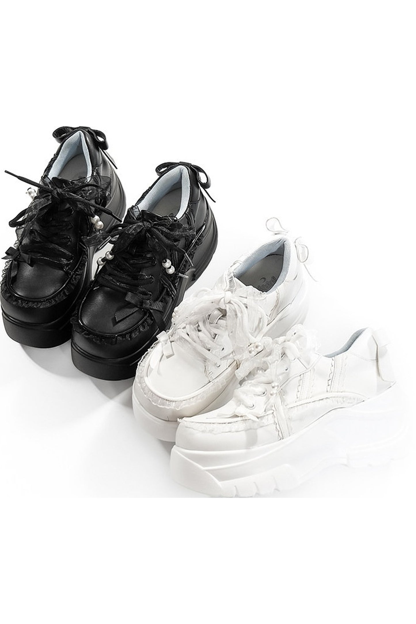 Coole Schnür-Plateauschuhe