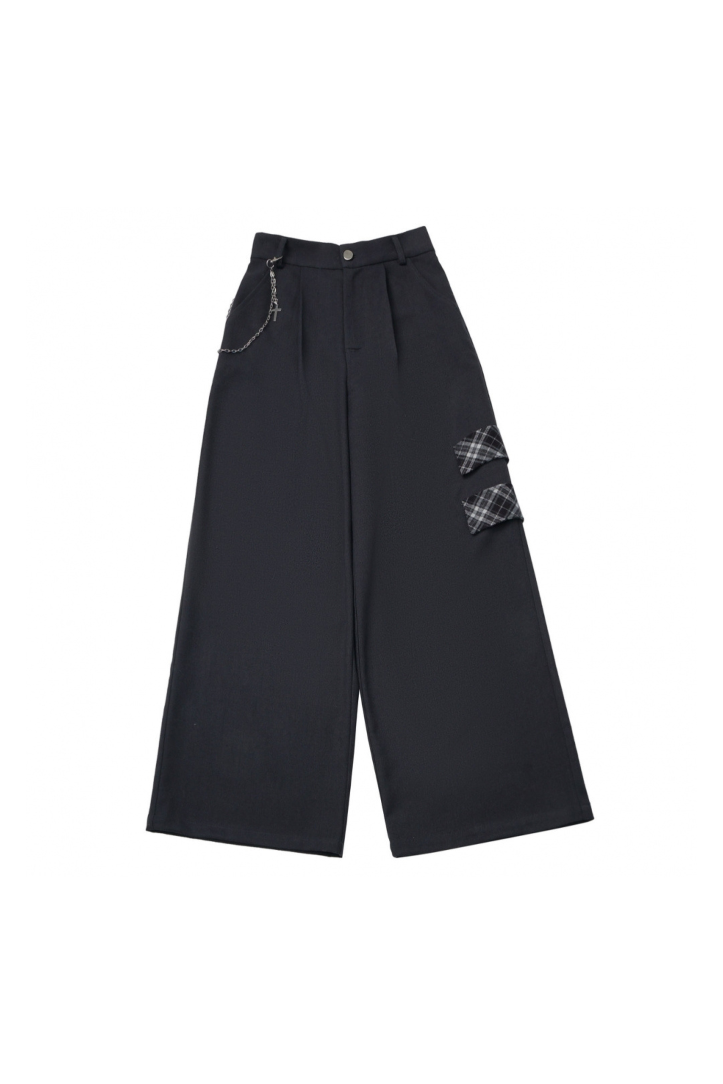 ビッグファーカラージャケット+トップス+スカート+パンツ+チェックフードジャケット