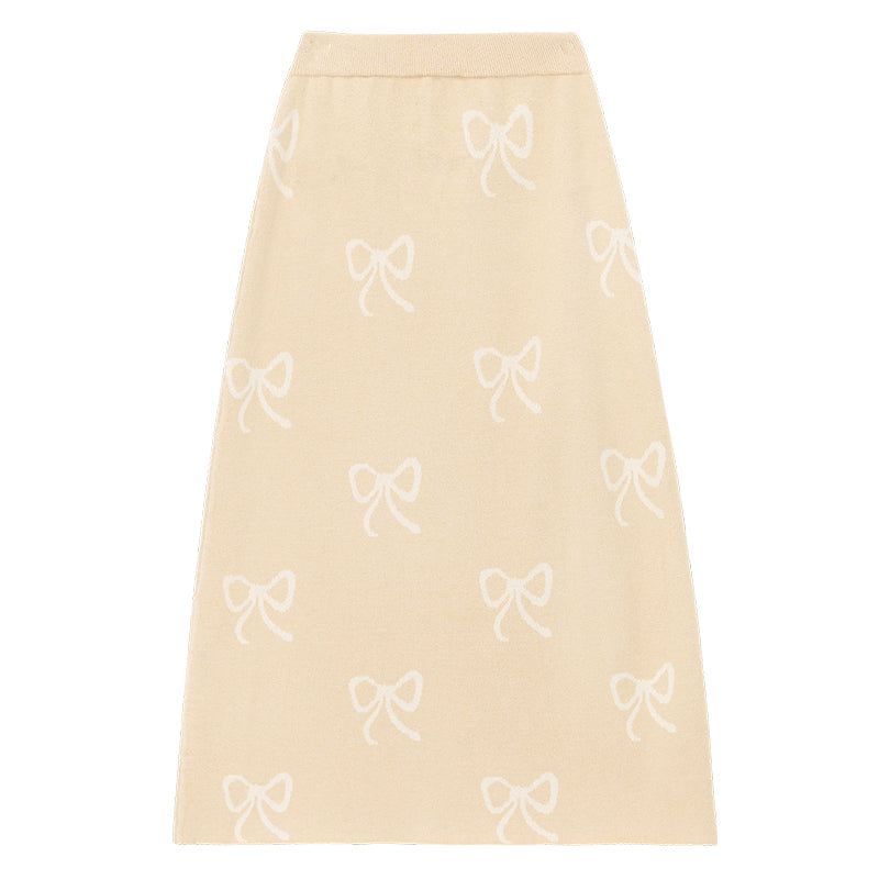 サンセットブーケニットスカート