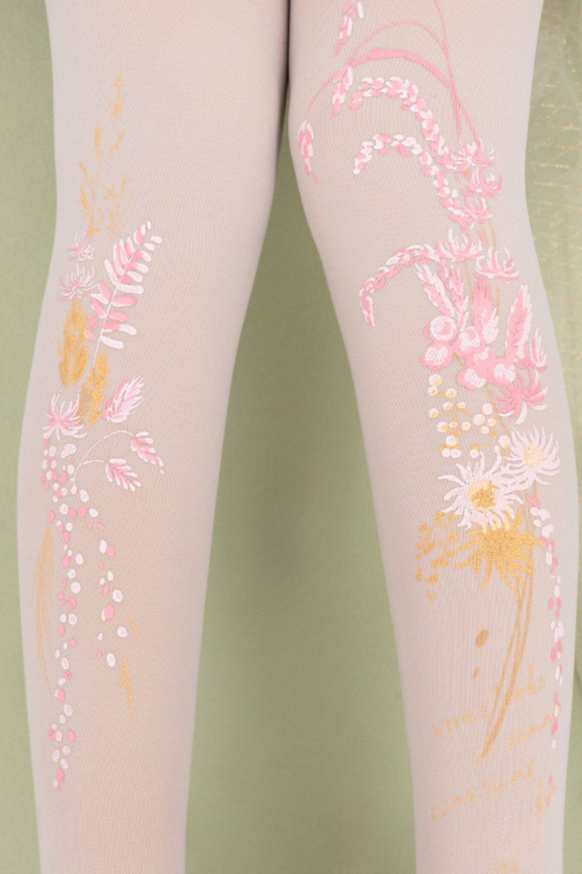 Floral Print Tights