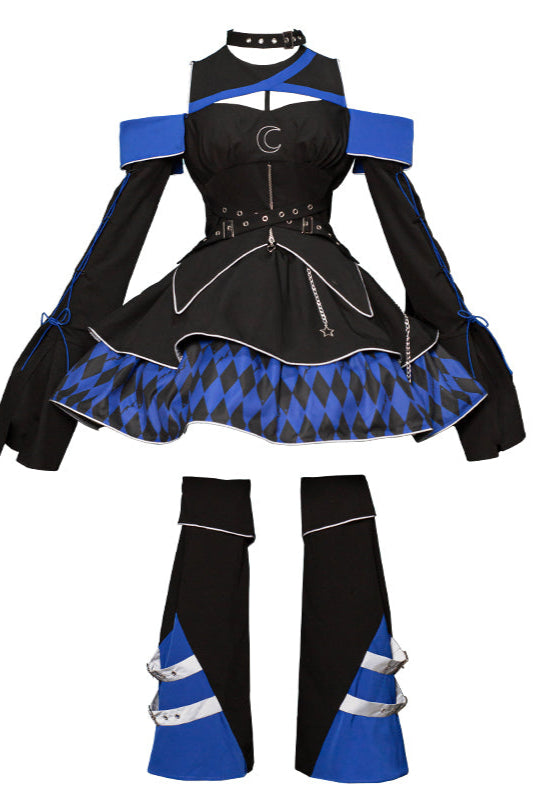 Magical Girl Combat Robertson top + flared skirt + leg warmers