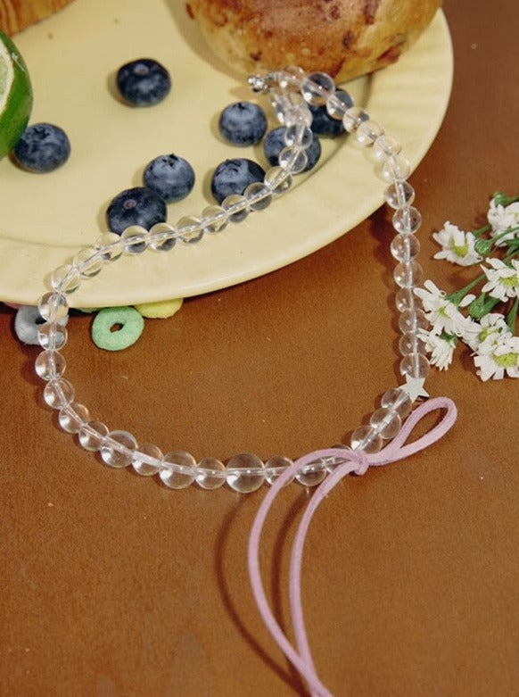 Pearl Bead Crystal Necklace