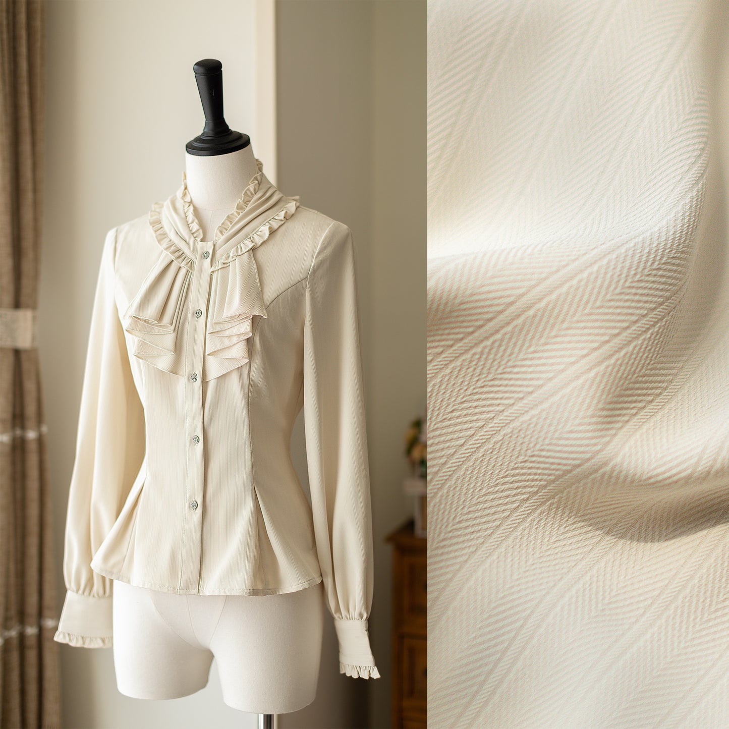 Forest Retro Elegance Blouse