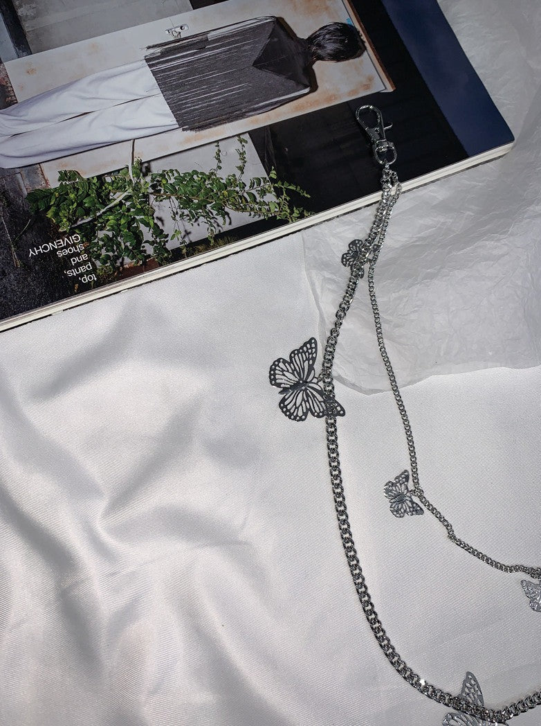 バタフライ2連アシメチェーンストラップウエスト&マルチアクセサリー - Belchic