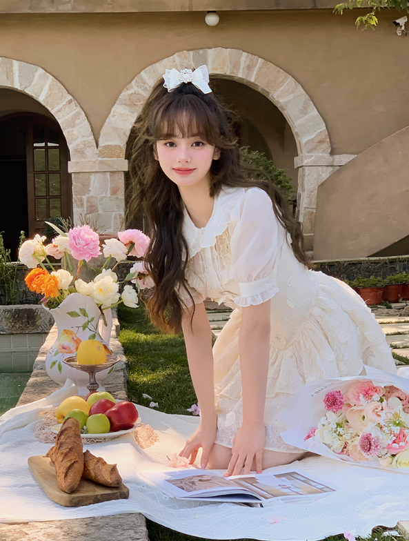 Chiffon doll flill shirt