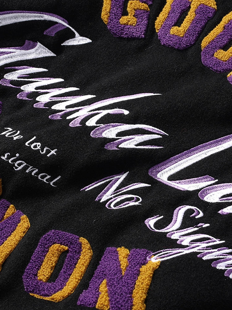 Mode Bag Logo Leather Jacket