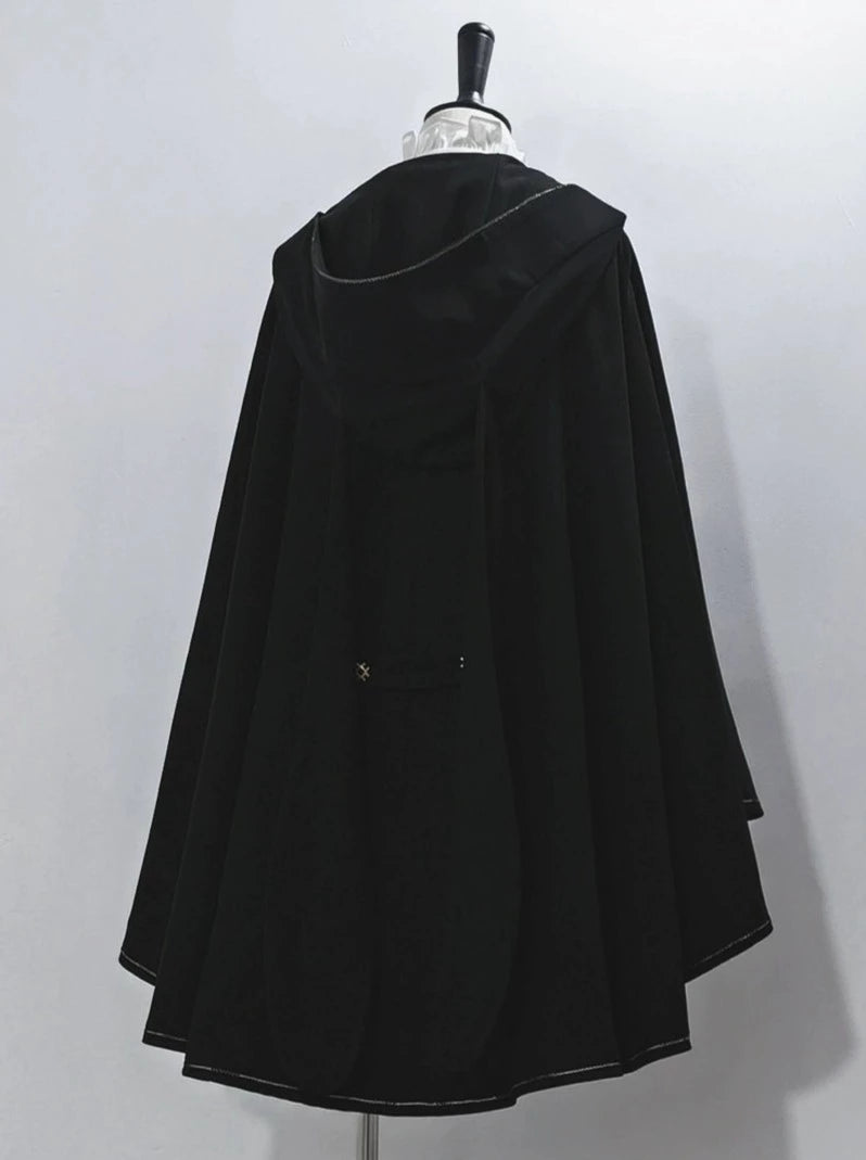 Dark Prince Hooded Cloak + Rabbit Hooded Vest + Pumpkin Pants + Elegant Frilled Shirt + Big Waist Ribbon [Reserved Item