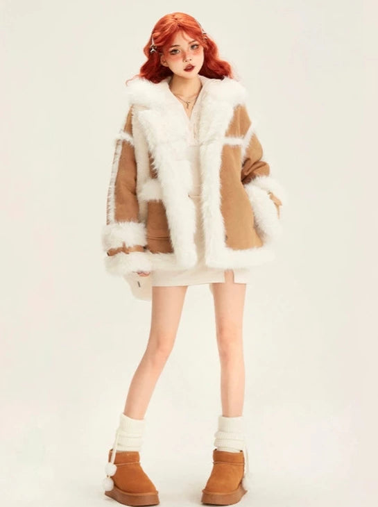 辣妹百褶修身长短款针织连帽裙