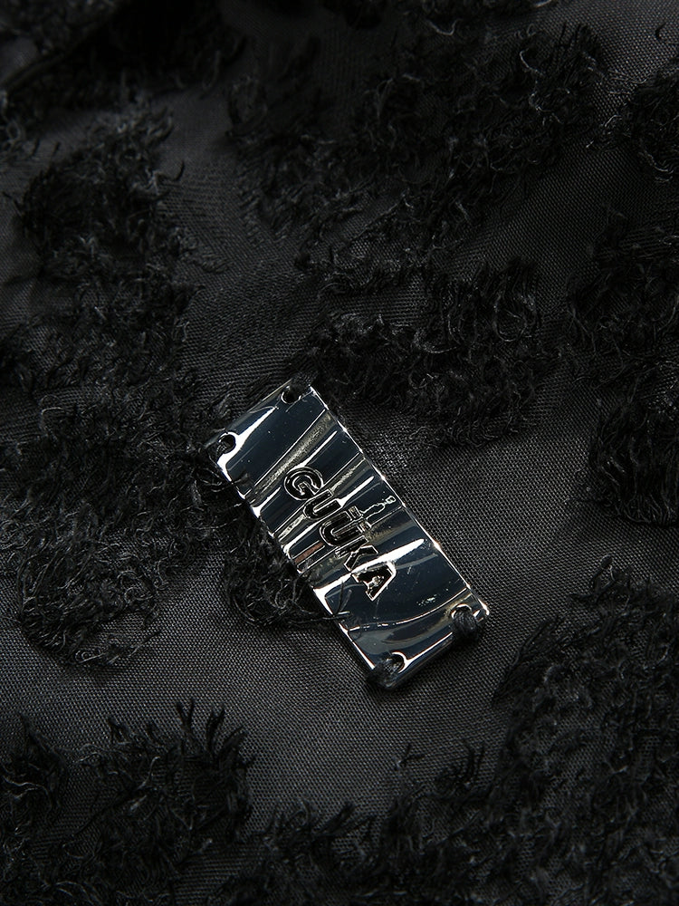 Lace Black Design Summer Long Shirt