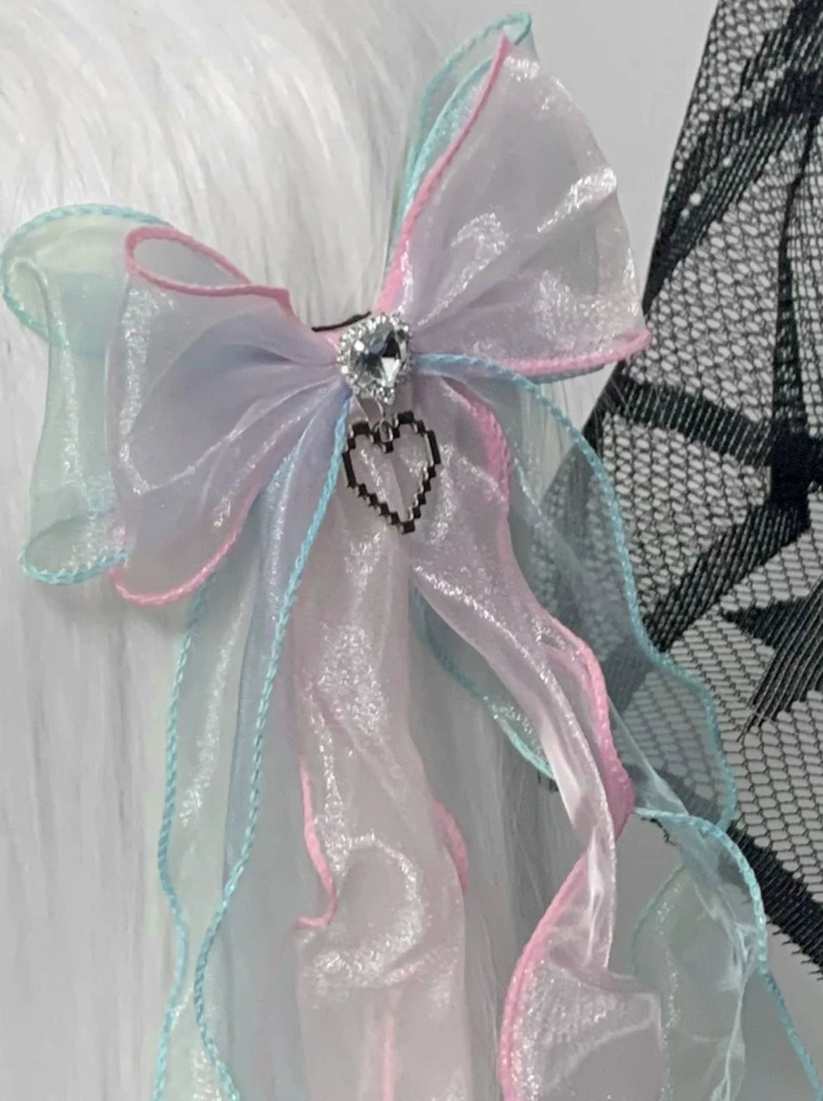 シアービックリボンヘアピン