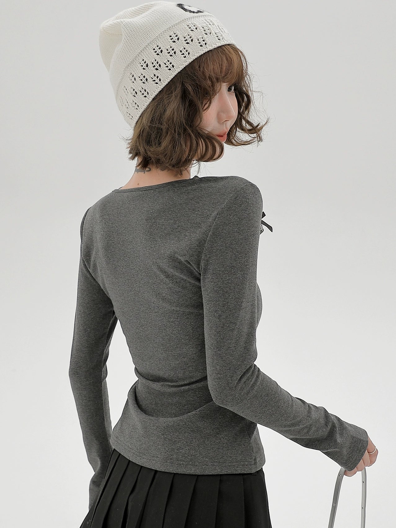 ピュアディザイアレースサスペンダーリボンスリムトップス