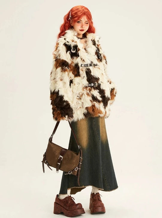 プラッシュカラーファージャケット【ショート・ロング】【予約商品】