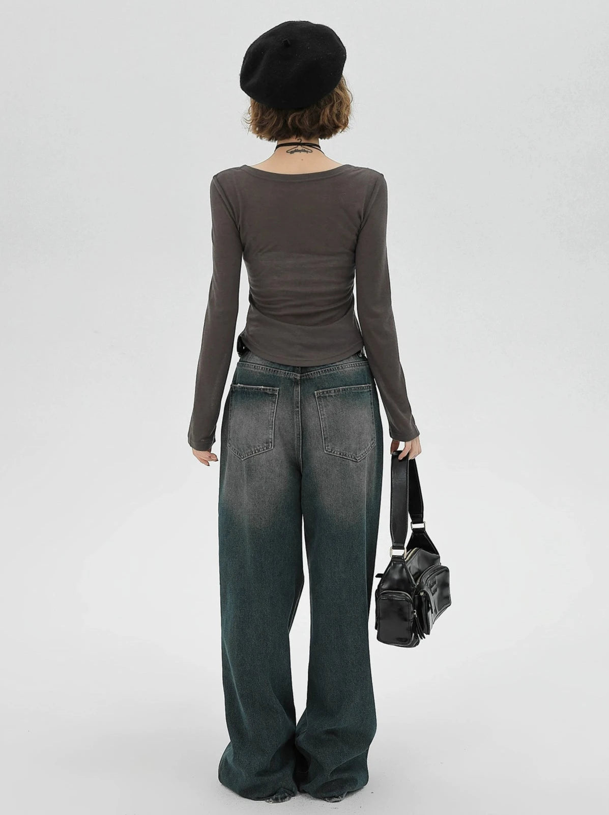 アメリカンレトロレターグレースリムロンT