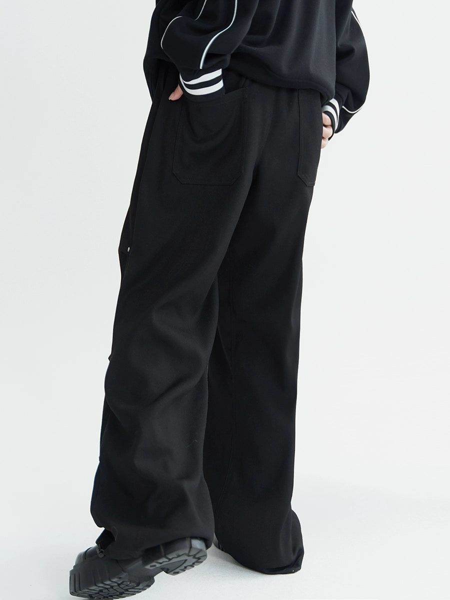 Dark mode loose casual pants