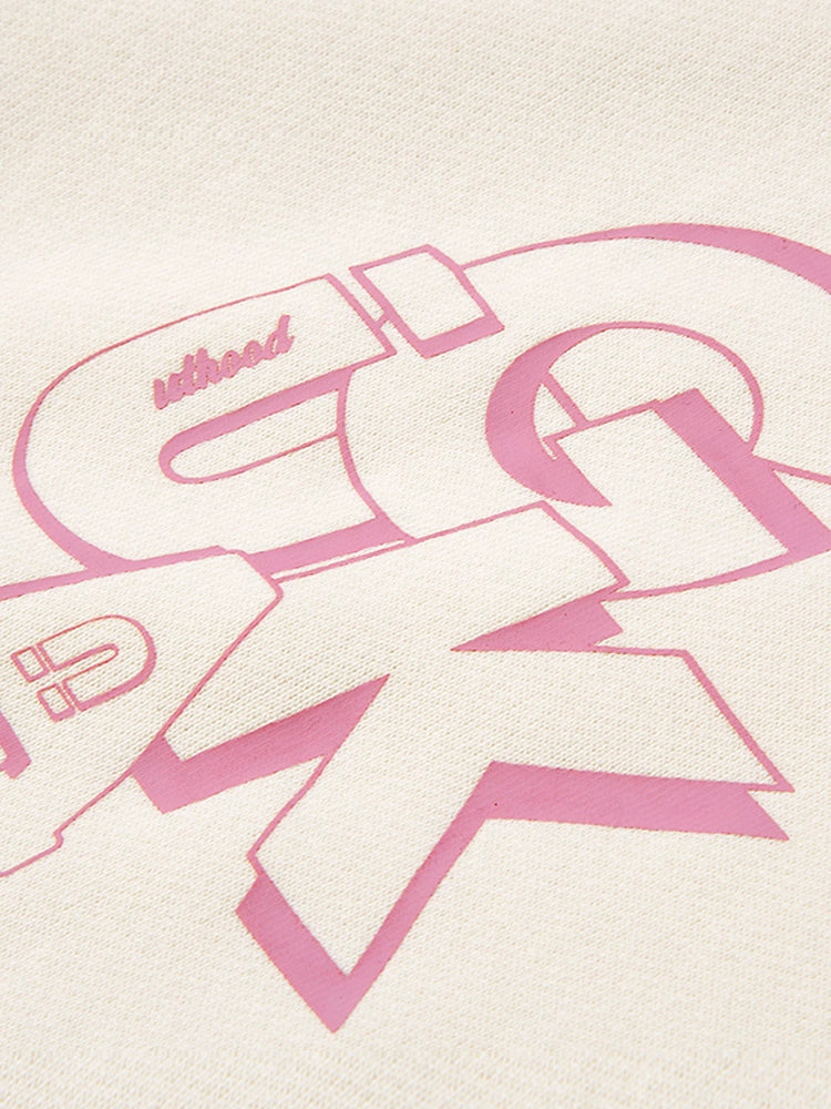 クリーミーイエローバッグロゴスウェット