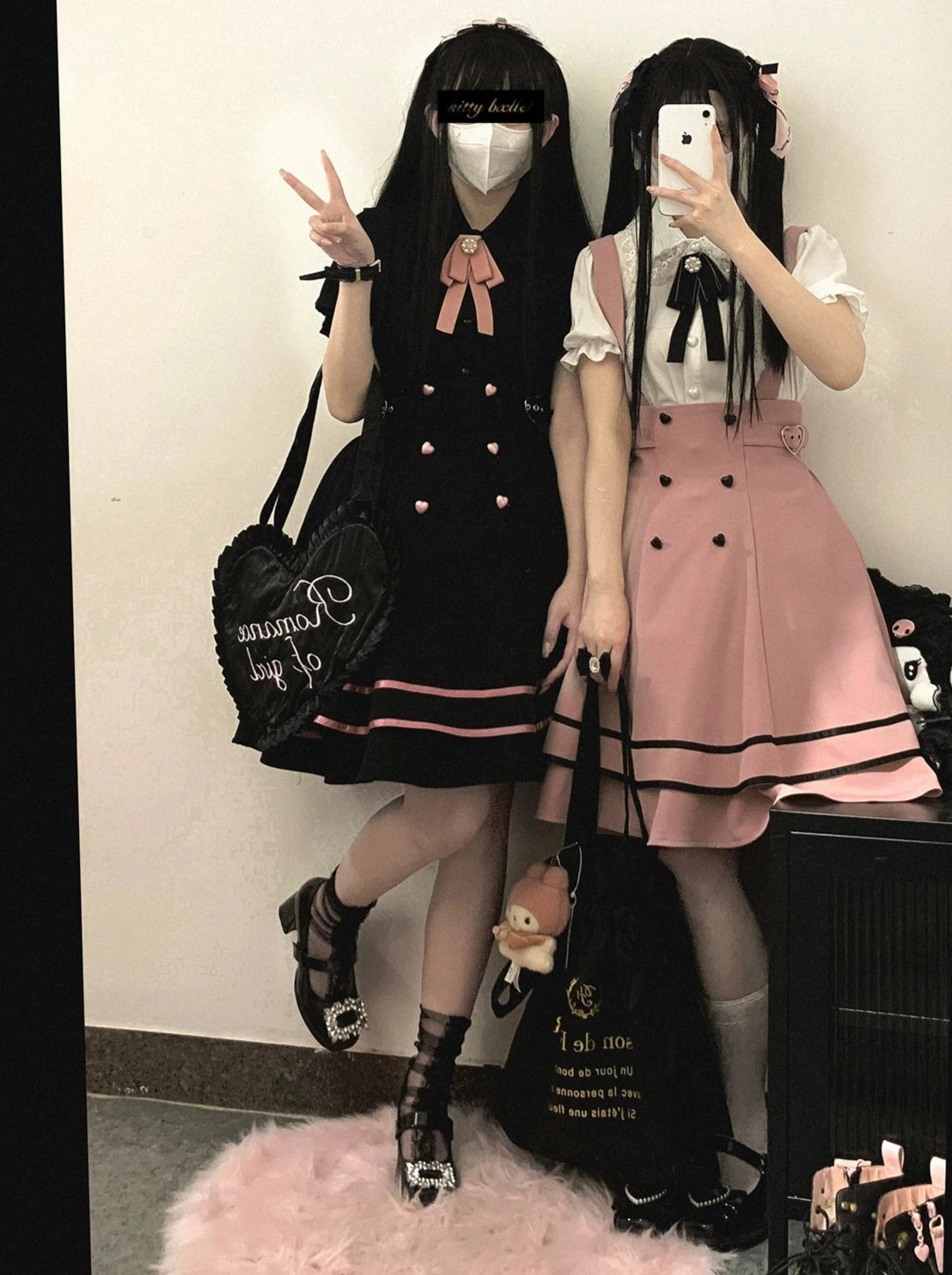 ラブバックルストラップチュチュスカート