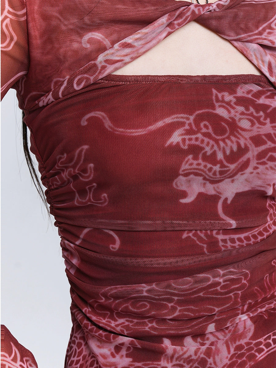 Ghost Girl Mode Dark China Top