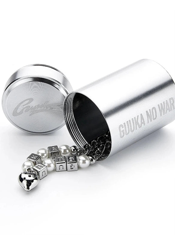 スクエアレターストロベリーパールブレスレット