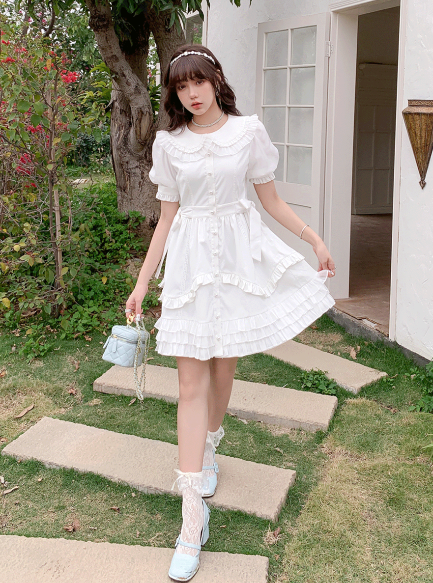 婴儿娃娃彩色褶边小麦一块