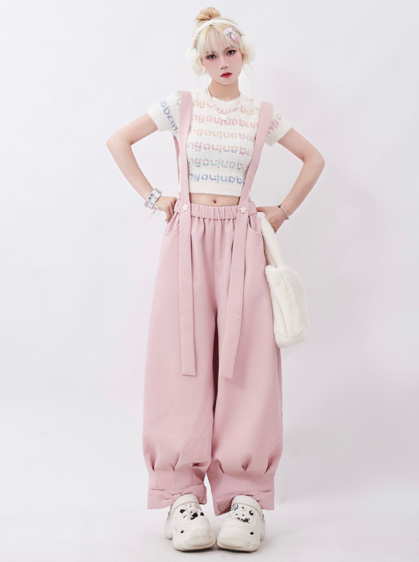 ウェアリボンデザインカジュアルパンツ