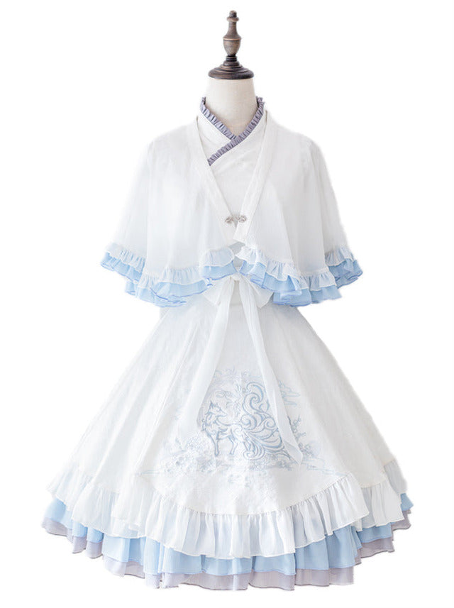 中国Intail Fox Elegant Rolly TA连衣裙套装