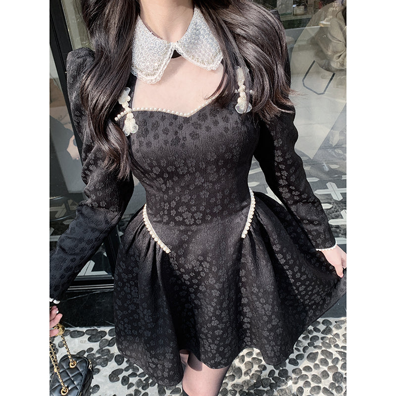 Robe élégante à jupe perlée très résistante