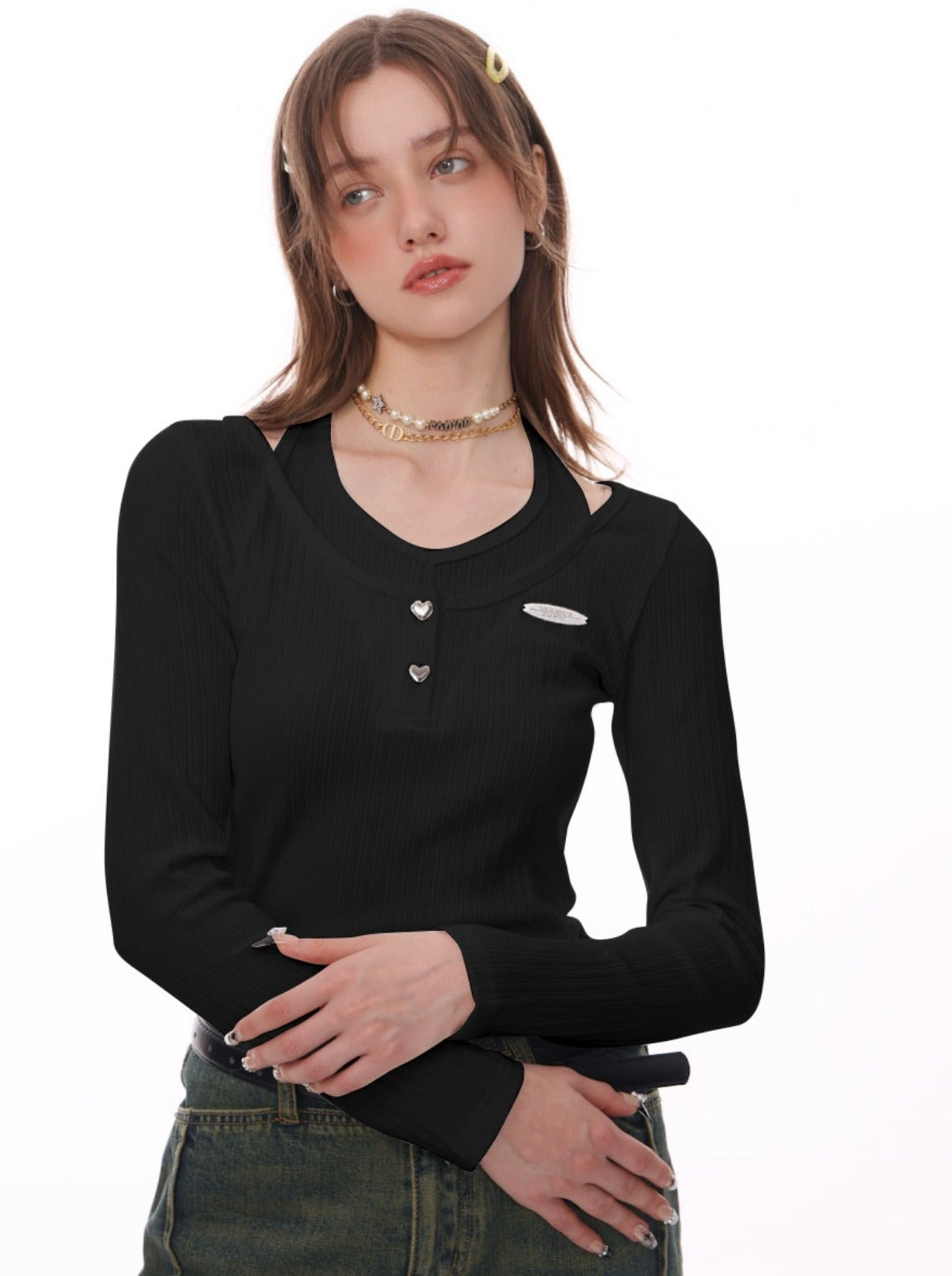 Girl White Hol Tops Tops